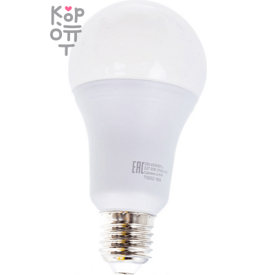 Светодиодная лампа Eurolux LL-E-A70-20W-230-2,7K-E27/груша, 20Вт, теплый белый, Е27