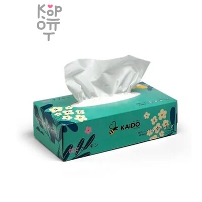 Салфетки, бумажные "COТTON" (картонная упаковка) 180шт, 2слоя, 1/30, KAIDO