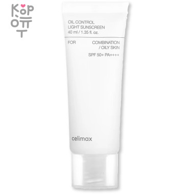 Celimax Oil Control Light Sunscreen SPF50+PA++++ - Себорегулирующий лёгкий солнцезащитный крем 40мл.   — Корейские товары для всей семьи(КорОпт)