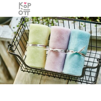 SUNG BO Мочалка для душа Wave Shower Towel - №020 28 см × 95 см средне-жесткая, нейлон