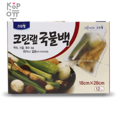 Clean Wrap DASI Bag - Фильтр-пакет для заваривания чая, кофе, специй, трав и настаивания бульонов 18см.*28см. 12шт.  — Корейские товары для всей семьи(КорОпт)