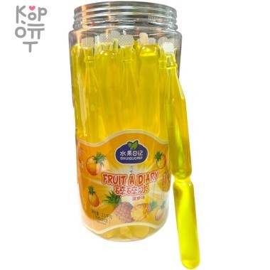 Питьевое Фруктовое желе Shuiguoriji Fresh Juice - Фруктовый напиток со вкусом Ананаса &mdash; Корейские товары для всей семьи(КорОпт)