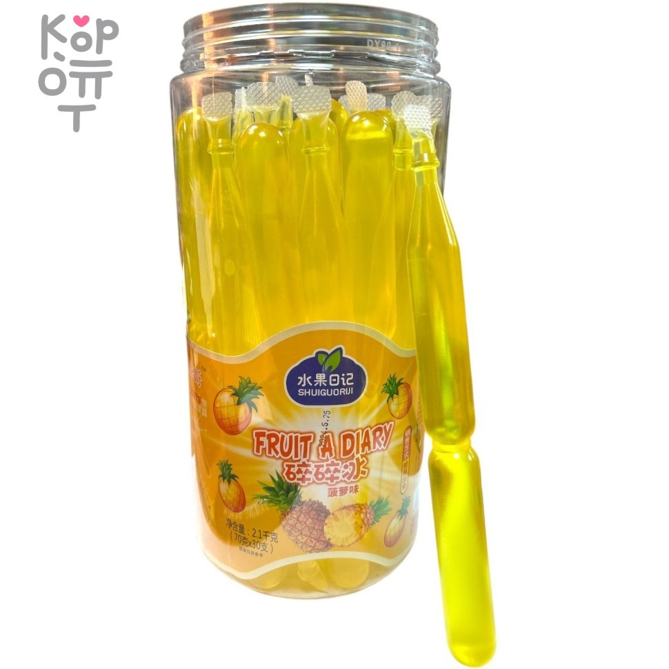 Питьевое Фруктовое желе Shuiguoriji Fresh Juice - Фруктовый напиток со вкусом Ананаса, купить с доставкой на дом фото 1 &mdash; Корейские товары для всей семьи(КорОпт)