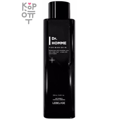 LEBELAGE Dr. Homme For Man Skin - Увлажняющий мужской тонер-эмульсия, 250мл.