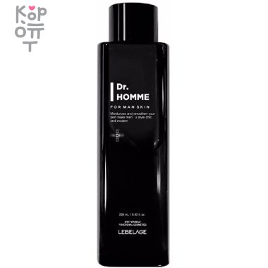LEBELAGE Dr. Homme For Man Skin - Увлажняющий мужской тонер-эмульсия, 250мл. — Корейские товары для всей семьи(КорОпт)