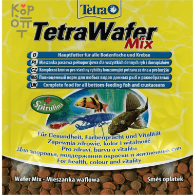 TetraWaferMix корм-чипсы для всех донных рыб 15 г (sachet) — Корейские товары для всей семьи(КорОпт)