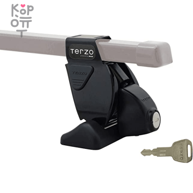 TERZO BASE FOOT EF14BL - Упор базовый на гладкую крышу, черный 90 мм со спецотвёрткой, комплект 4шт. — Корейские товары для всей семьи(КорОпт)