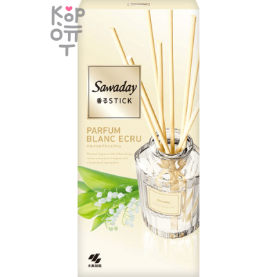 KOBAYASHI SADAWAY PERFUME STICK  - Ароматический диффузор для дома с палочками (стеклянный флакон + наполнитель + палочки) 70мл. 