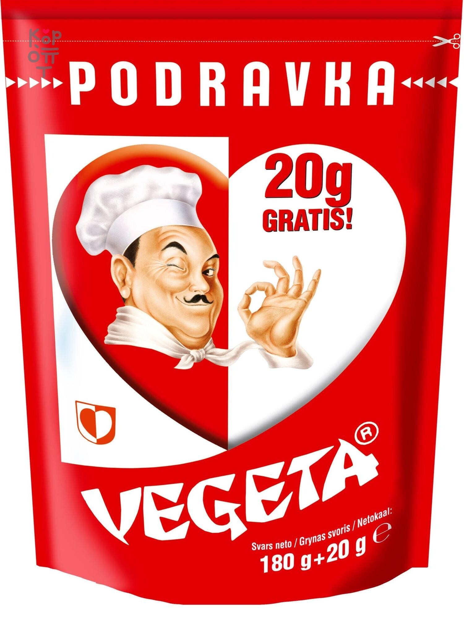 Vegeta — Приправа, 200 г, коробка 10 шт