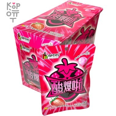 Кислая карамель Dushike Sour Acid Candy - Ух ты конфеты со вкусом Клубники! — Корейские товары для всей семьи(КорОпт)
