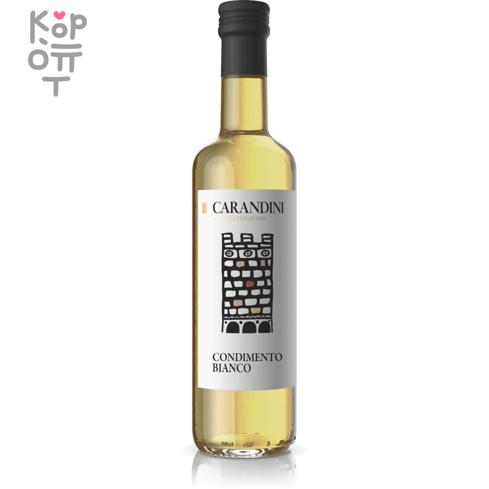 Уксус бальзамический белый Carandini Il Torrione, 500мл., купить с доставкой на дом фото 1 &mdash; Корейские товары для всей семьи(КорОпт)