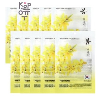 PrettySkin Hankook Spring Forsythia Mask Pack - Маска для лица с экстрактом весенняя форзиция, 25 мл