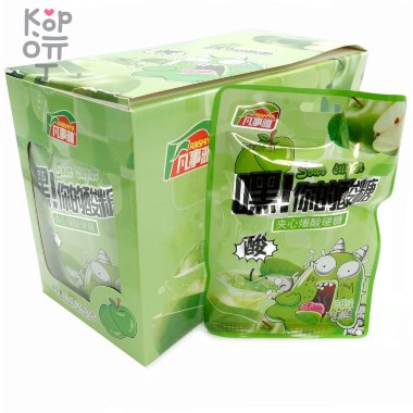 Кислая и сэндвич карамель Anshiya Sour Candy - Эй, твоя кислая конфета вкусом Яблока — Корейские товары для всей семьи(КорОпт)