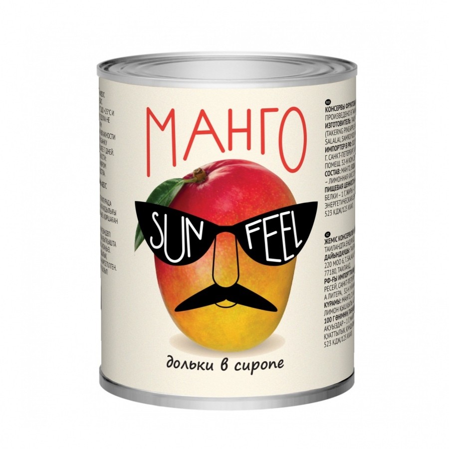 Sunfeel — Манго дольки в сиропе 425 мл/425 г 1/24 жб