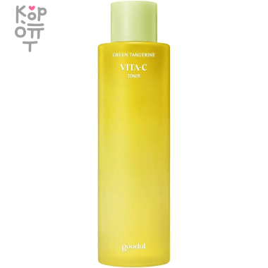 GOODAL Green Tangerine Vita C Toner - Осветляющий тонер для лица с экстрактом Мандарина 300мл. — Корейские товары для всей семьи(КорОпт)