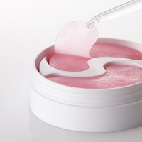 Petitfee Pink Vita Brightening Eye Mask - Осветляющие тканевые патчи для глаз с витаминным комплексом 60шт. (30 пар)
