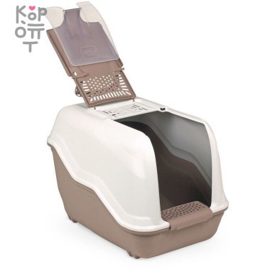 MPS био-туалет NETTA 54х39х40h см с совком коричневый — Корейские товары для всей семьи(КорОпт)