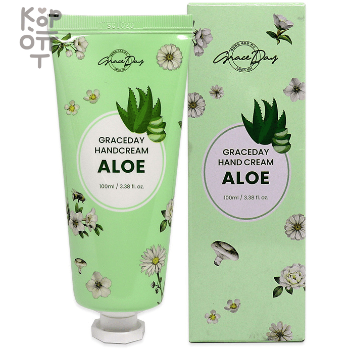 Grace Day Hand Cream Aloe - Крем для рук с экстрактом Алоэ, 100мл., купить с доставкой на дом фото 1 &mdash; Корейские товары для всей семьи(КорОпт)