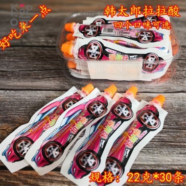 Жидкая конфета-тянучка Гонки Hantailang, со вкусом клубники, 22гр. — Корейские товары для всей семьи(КорОпт)