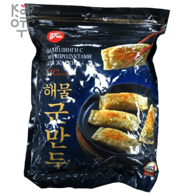 Дамплинги для жарки с морепродуктами Allgroo Seafood dumpling for fry, 800гр.  — Корейские товары для всей семьи(КорОпт)