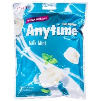 Lotte Anytime Milk Mint - Карамель леденцовая с ксилитолом, молочная 60гр.