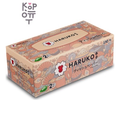 HARUKO Салфетки бумажные коллекция Суши в картонной коробке, 150 штук