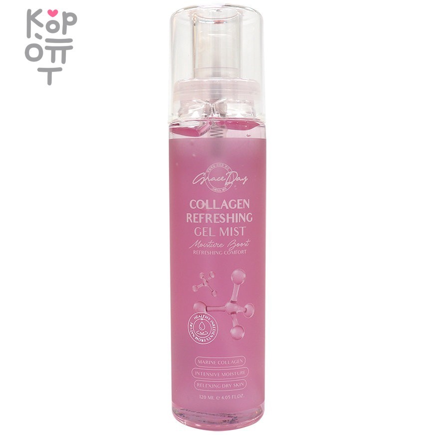 Grace Day Collagen Refreshing Gel Mist - Освежающий гель-мист для лица с Коллагеном 120мл., купить с доставкой на дом фото 1 — Корейские товары для всей семьи(КорОпт)