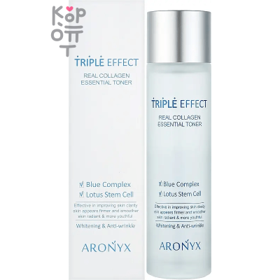 Aronyx Triple Effect Real Collagen Essential Toner - Укрепляющий тонер для лица с Морским Коллагеном 150мл.