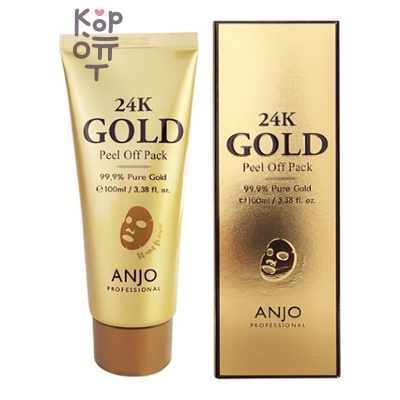 Anjo Professional 24K Gold Peel Off Pack - Маска-пленка с 24-каратным золотом, 100 мл