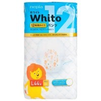 Whito Детские подгузники-трусики для девочек и мальчиков 44шт. 9-14кг. Размер L на 12 часов