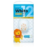 Whito Детские подгузники-трусики для девочек и мальчиков 44шт. 9-14кг. Размер L на 12 часов