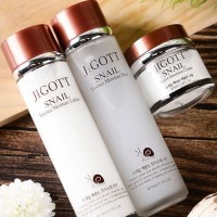JIGOTT Snail Moisture Skin Care 3set с экстрактом муцина улитки (тонер, лосьон, крем) 