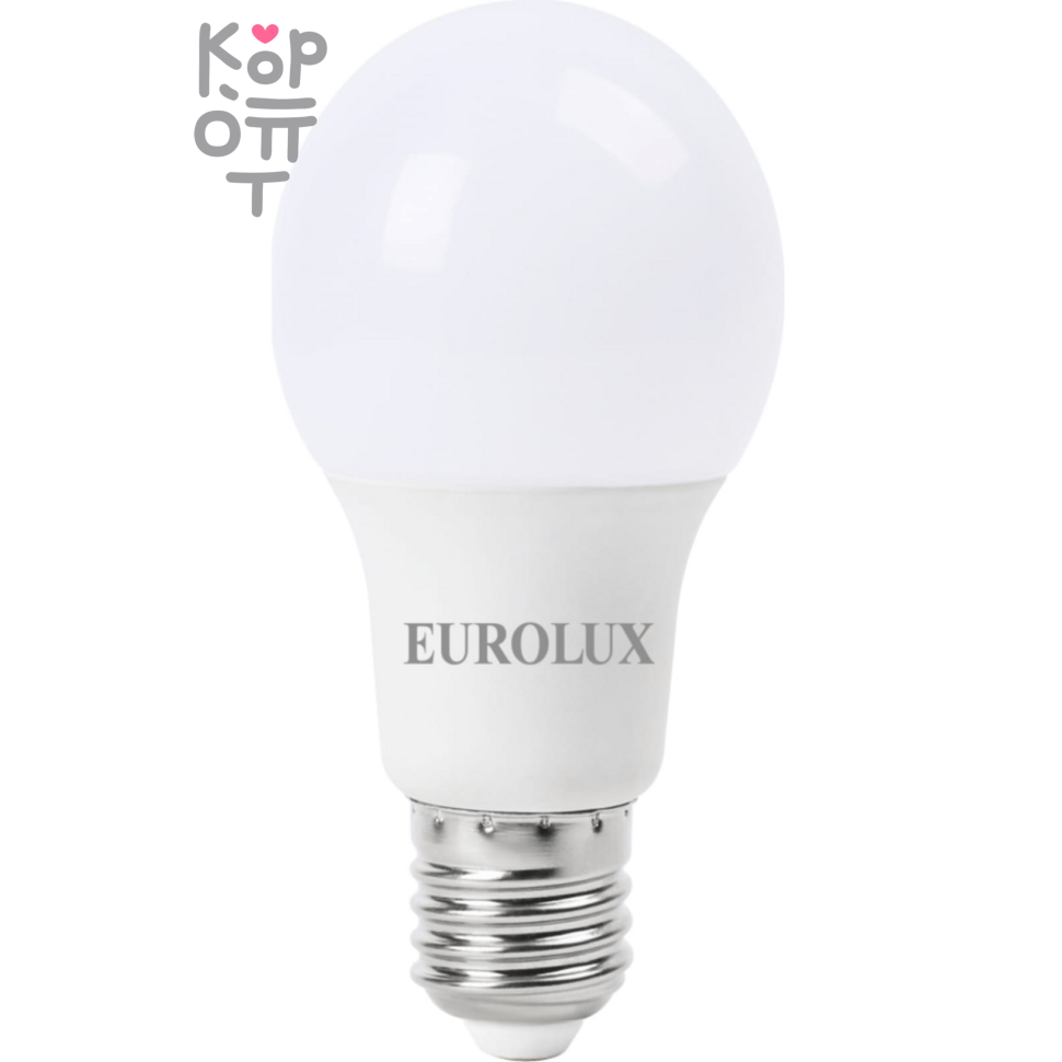 Светодиодная лампа Eurolux LL-E-A60-9W-230-2,7K-E27/груша, 9Вт, теплый белый, Е27