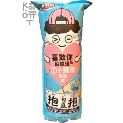 Чипсы в Гигантской упаковке BaoBao Love - Картофельные чипсы Обнимашки, 258гр.