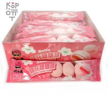 Маршмеллоу Bobo Сэндвич со вкусом Клубники — Корейские товары для всей семьи(КорОпт)