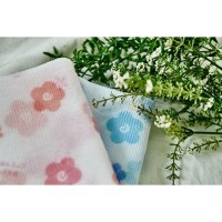 SUNG BO Мочалка для душа White Pattern Shower Towel - №168 28см*95см средней жесткости, нейлон, полиэстер