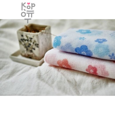 SUNG BO Мочалка для душа White Pattern Shower Towel - №168 28см*95см средней жесткости, нейлон, полиэстер