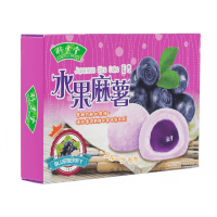 Bamboo House Japanese Rice Cake  - Японское рисовое пирожное Моти "Голубика" 6шт., 180гр.