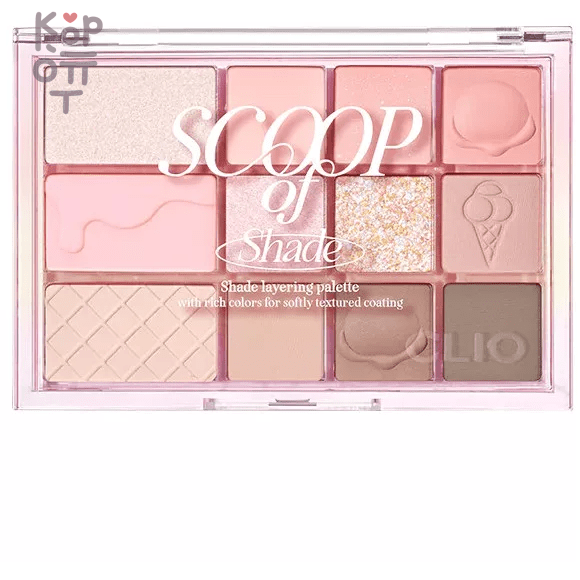 Clio Shade &amp; Shadow Palette 03 Scoop of Shade - Палетка теней для век с насыщенными оттенками 10гр., купить с доставкой на дом Палетка теней включает насыщенные оттенки 3 видов: матовые, мерцающие и с глиттером. Набор содержит 12 теней в бежевых и коричневых тонах, идеальных для нюдового и нейтрального макияжа. Оттенки идеально сочетаются друг с другом и позволяют создать гармоничный и выразительный макияж глаз. 