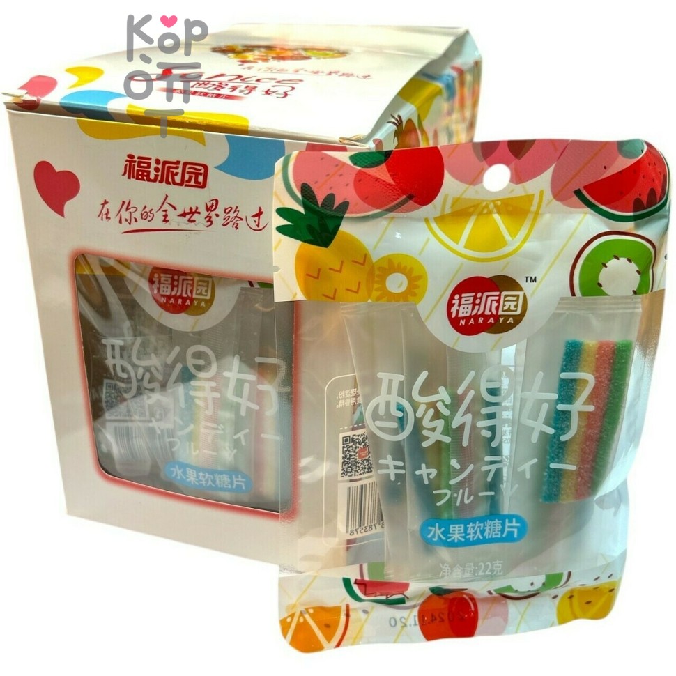 Мармелад Sonice Fruit Soft Candy Фруктовые полоски