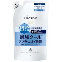 Mandom Lucido Deodorant Shampoo - Мужской шампунь для глубокой очистки кожи головы и удаления неприятного запаха с антибактериальным и охлаждающим эффектом и флавоноидами (для мужчин после 40 лет) 450мл.
