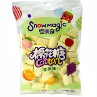 Маршмеллоу Snowmagic Ассорти вкусов Клубники, Персика, Винограда, Манго и Апельсина, зеленая упаковка, 138гр.