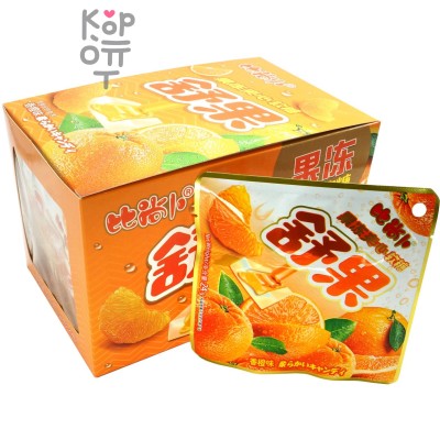 Жевательная конфета Shuguo Mixed Gel Candy Желейная конфета с желейной начинкой и со вкусом Апельсина