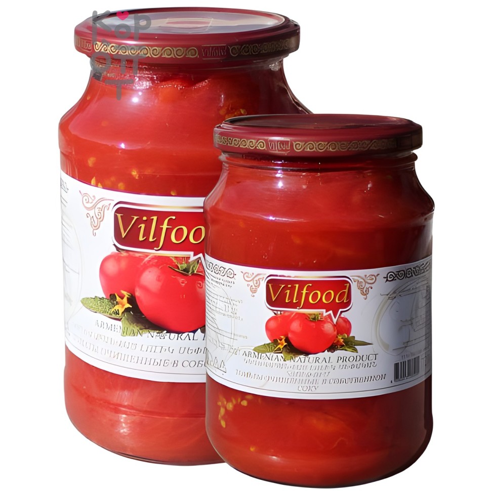 Vilfood - Томаты очищенные в собственном соку 