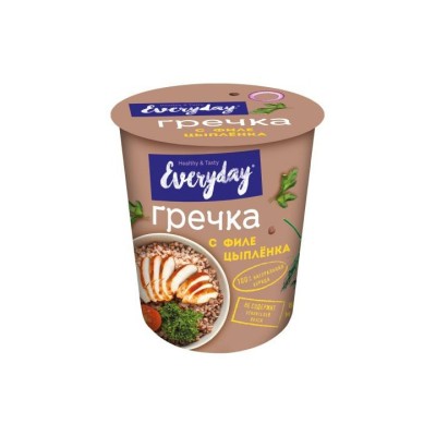 EVERYDAY — Гречка филе цыпленка т/с 75 г × 12