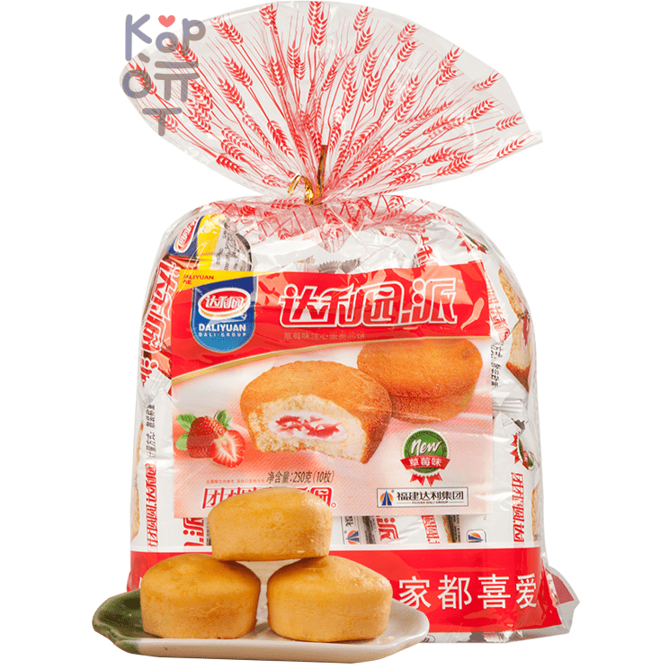 Печенье Daliyan Чоко Пай со вкусом клубники, 230гр. 
