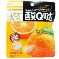 Жевательная конфета Huanfu Suan Q со вкусом Апельсина