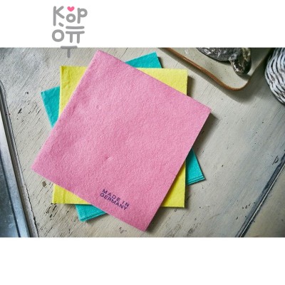 SUNG BO Салфетка для кухни универсальная №019 "Non Woven Dishcloth" - 40см×38см, вискоза, полиэстер 3шт.