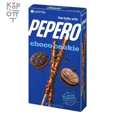Lotte Pepero Choco cookie - Соломка в шоколадной глазури, 32гр. — Корейские товары для всей семьи(КорОпт)