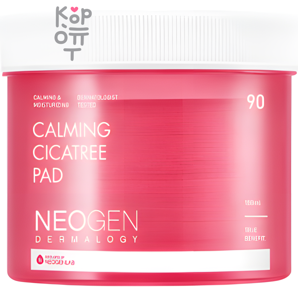 Neogen Dermalogy Calming Cicatree Pad - Очищающие гидрофильные пэды для чувствительной кожи, 90шт.